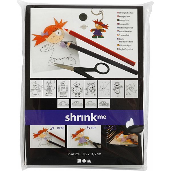 Kutistemuovilevyt kuvioilla - matta lpinkyv - 36 arkkia