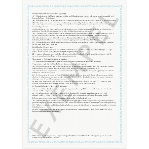 Tuleva valtakirja Tuleva valtakirja