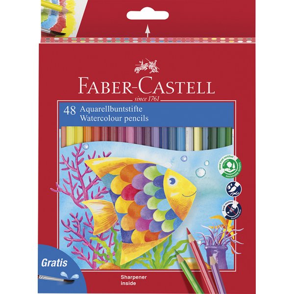 Akvarellikynsarja - Faber-Castell - 48 kpl