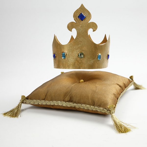 Pahvikruunut - valkoinen - 5 kpl Pahvikruunut - valkoinen - 5 kpl