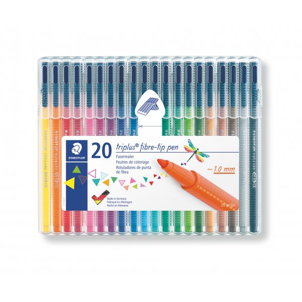Kuitukrkikynt Triplus Color kotelossa 1mm - 20 kyn