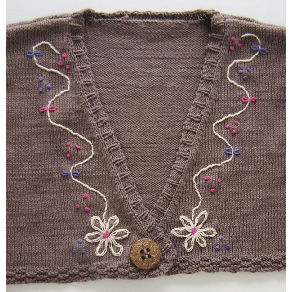 Neulekuvio - Bolero brodeerauksella