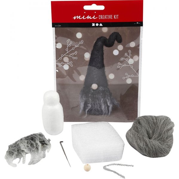 Mini DIY Kit - harmaa kanerva - Joulupukki