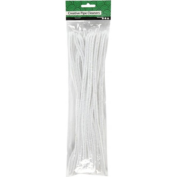 Putkenpuhdistusaine - 9 mm - valkoinen - 25 kpl