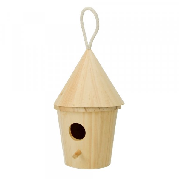 Lintumaja H 20,5 x  13 cm - ksittelemtn pyre