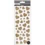 Glitter-tarrat - kulta - sydmet - 2 arkkia