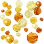 Harmony viisteiset muovihelmet - sekoitettu - keltainen - 45 g