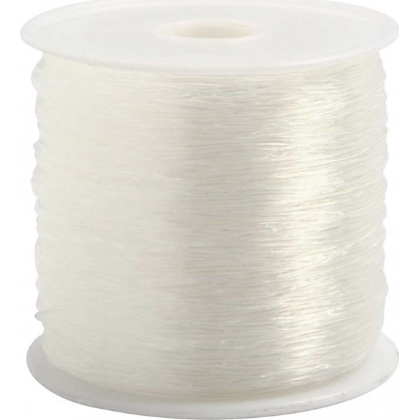 Elastinen korulanka - 0,5 mm - pyre - 100 m