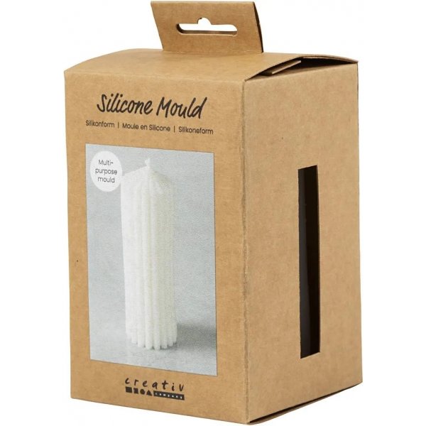 Silikonimuotti - Uurrettu sylinteri