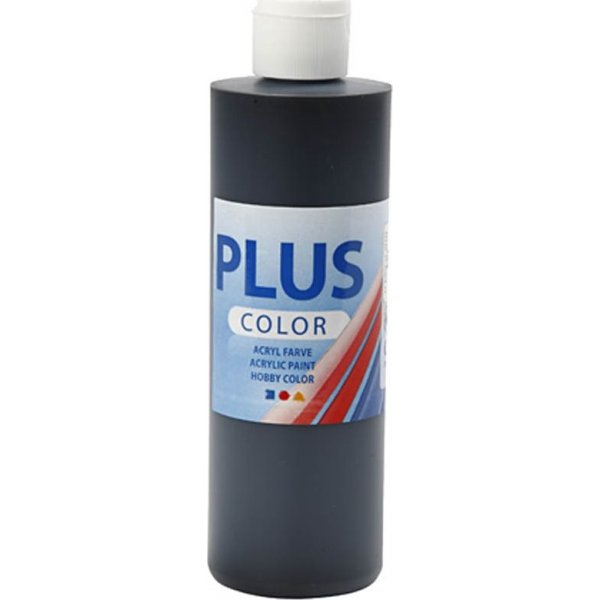 Plus Color Hobby maali - musta - 250 ml