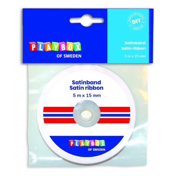 Satiininauha punainen, sininen, valkoinen Satiininauha punainen, sininen, valkoinen