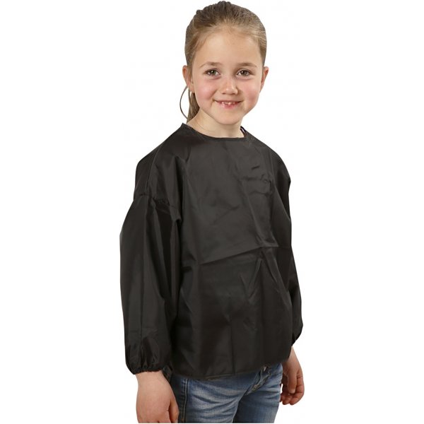 Maalarin esiliina - musta - 4-6 vuotta