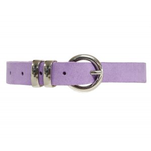 20 mm naisten vy� harjattua vasikannahkaa - Violetti - 85 cm