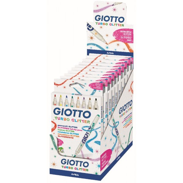 Giotto Glitter huopakynä - 8 kpl