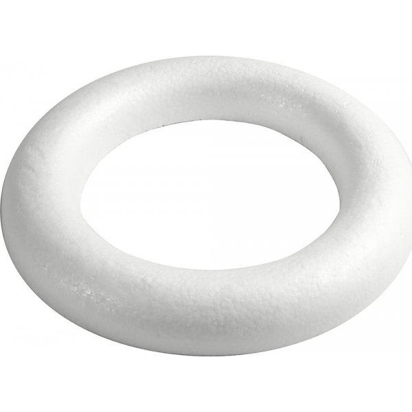 Sormus tasaisella selkpuolella - valkoinen - 35 cm