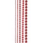 Strassikivet - punainen - 2-8 mm - 140 kpl