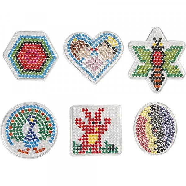 Helmilevyt - Soikea, sydn, kuusikulmainen, ympyr, neli, thti - 7x7,5-10,5x9,5 cm - 6 kpl