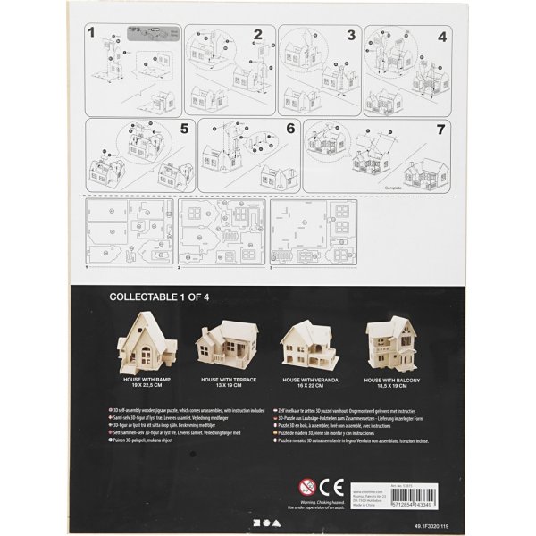 3D Rakennushahmo - Talo terassilla
