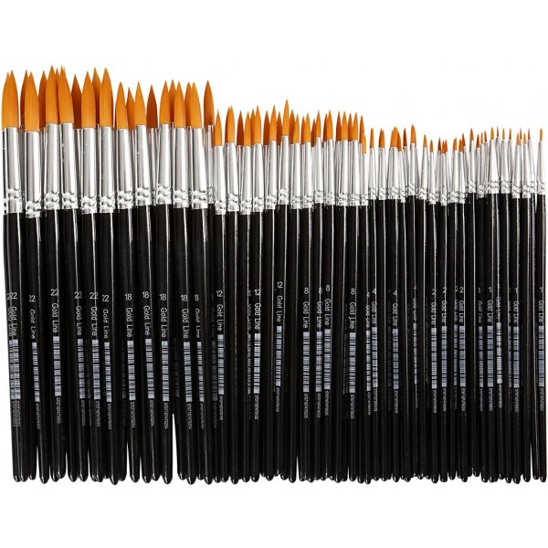 Gold Line siveltimet - ei. 1+2+4+8+12+18+22 - pyre - 7 x 12 kpl