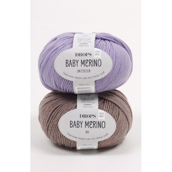 Drops Baby Merino -lankaa - 50g (n. 40 eri värivaihtoehtoa) Drops Baby Merino -lankaa - 50g (n. 40 eri värivaihtoehtoa)