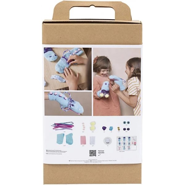 DIY Kit Decoration, sekavärejä, Sock Monster DIY Kit Decoration, sekavärejä, Sock Monster