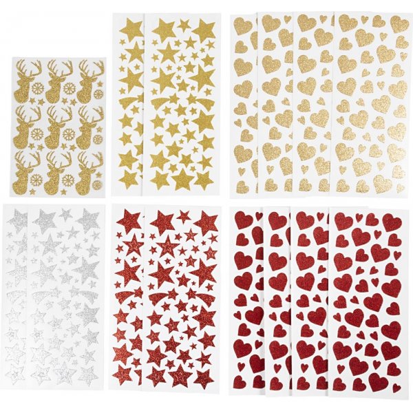 Glitter-tarrat - 8 arkkia Glitter-tarrat - 8 arkkia