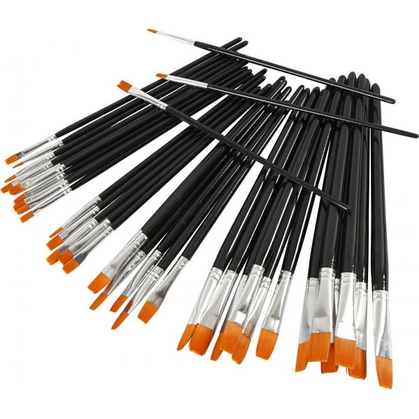 YellowLine Brush setti - no. 0+2+4+8+12+16 - 36 kpl