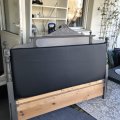 Asiakaskuva Verhoilukangas Vinyyli / tekonahka Musta - 140 cm