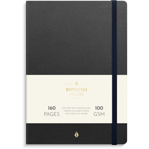 DotNotes - Deluxe - A5 - Musta