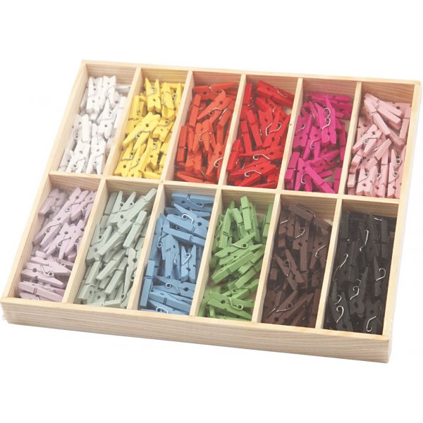 Mini pyykkipoika - sekavrej - 12 x 24 kpl