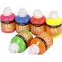 Koulumaali - Akryyli - Neon - neonvrit - 6 x 500 ml
