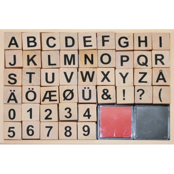 Kirjeleimat / Numeroleimat - 20x20 mm