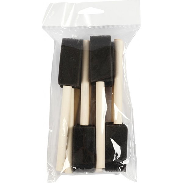 Vaahtomuoviharjat - 25 mm - 10 kpl