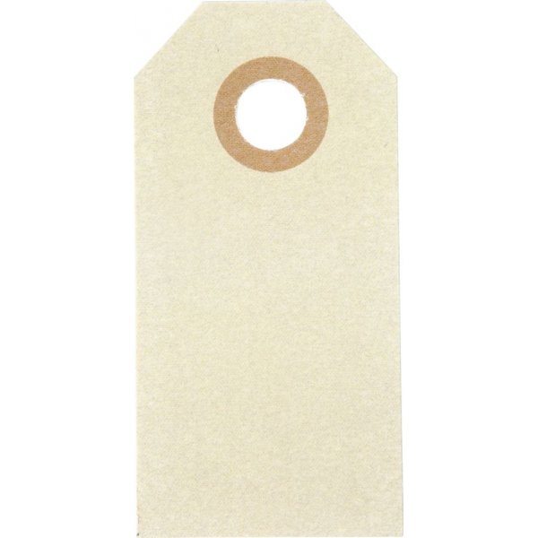 Manila tussit - kerma - 3 x 6 cm - 30 kpl