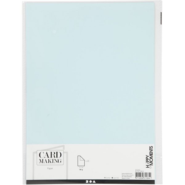 Paperi - vaaleansininen - A4 - 20 kpl Paperi - vaaleansininen - A4 - 20 kpl