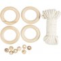 Mini DIY Kit Macrame, Lautasliinasormus