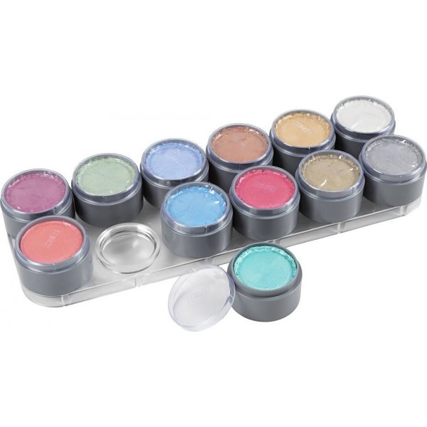 Grimas kasvomaali - meikkipaletti - helmiisvrit - 12 x 15 ml