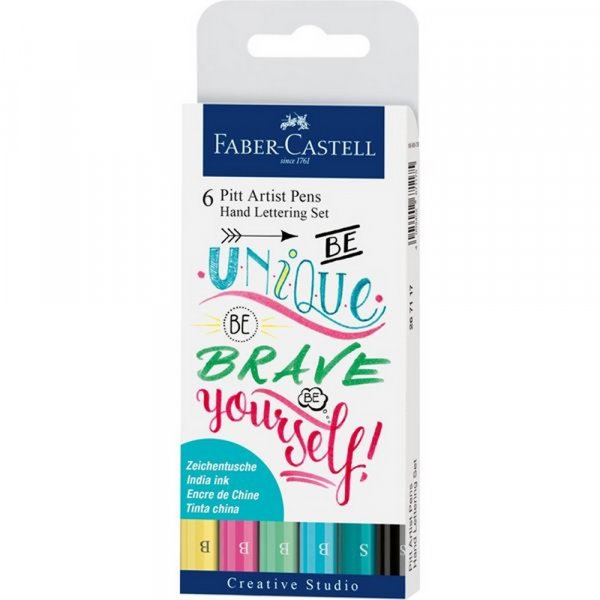 Piirustuskyn Faber-Castell PITT Artist Handlettering - 6 kyn