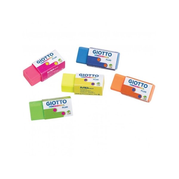Eraser Giotto Fluorescent - 1 kpl