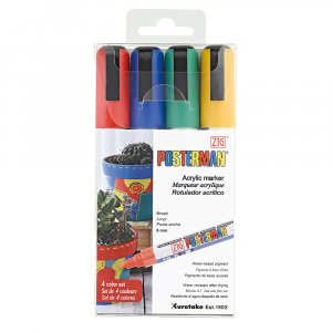 Merkint�kyn� ZIG Posterman PMA-50 6mm perus 4 kpl
