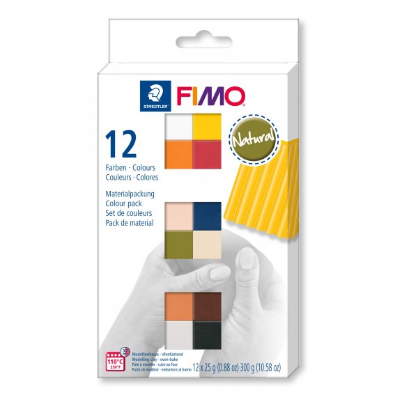 Malli Fimo Soft Set 12x1/2 - Natural