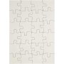 Palapeli - valkoinen - 15 x 21 cm - 16 kpl