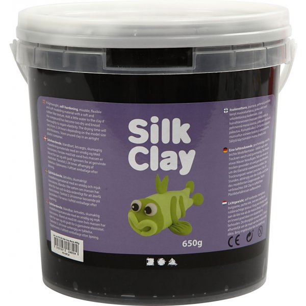 Silk Clay® - musta - 650 g Silk Clay® - musta - 650 g