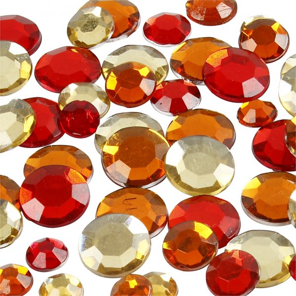 Strassit - punainen harmonia - Pyöreä - 6+9+12 mm - 360 kpl Strassit - punainen harmonia - Pyöreä - 6+9+12 mm - 360 kpl