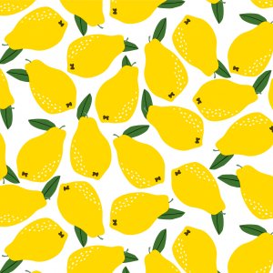 Suojapeite PVC Lemon - keltainen