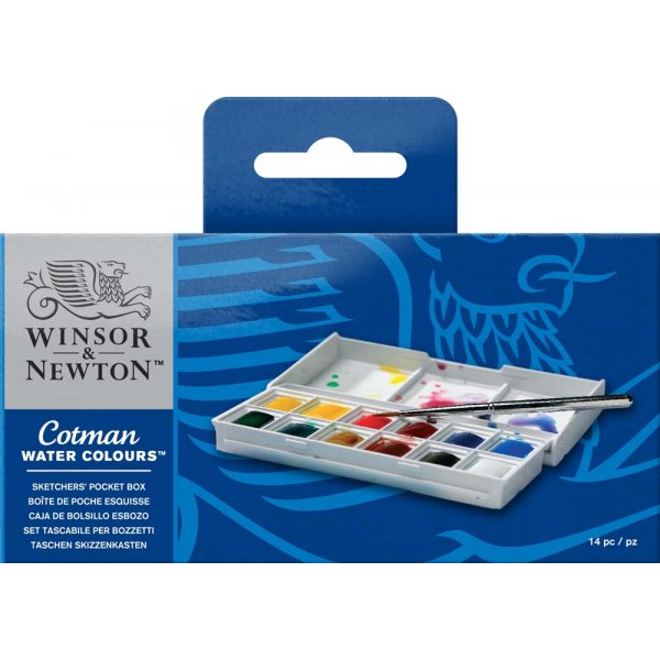 Akvarellimaali W&N Cotman - Sketcher's box 12 vri