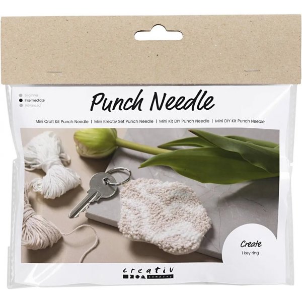 Mini DIY Kit Punch Needle, avaimenper
