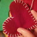 Asiakaskuva Huopalevy 20 x 30 cm - tummanpunainen 145g / m� 100% viskoosia