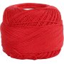 Merceroitu puuvillalanka - punainen - 20 g