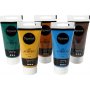 Pigment Art Acrylic - sekavrit - luonnolliset vrit - puolikiiltv - 5 x 75 ml